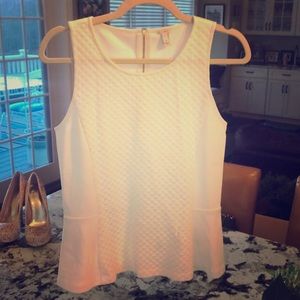J. Crew dressy white tank !